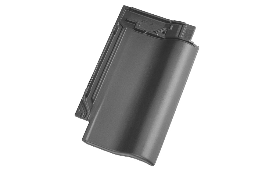 Керамическая черепица рядовая Koramic Alegra 15 Anthracite Engobe